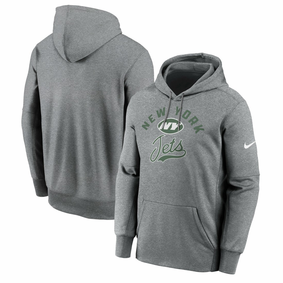 New York Jets Performance Fleece Pullover Hoodie - Heather Gray online