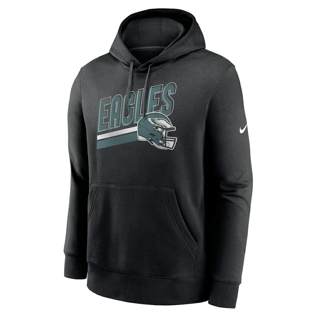 Philadelphia Eagles Club Fleece Pullover Hoodie - Black sale