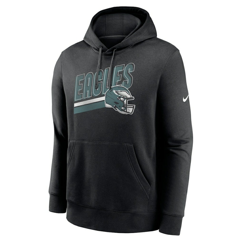 Philadelphia Eagles Club Fleece Pullover Hoodie - Black sale
