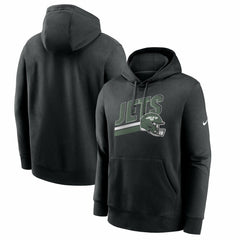 New York Jets Club Fleece Pullover Hoodie - Black for sale