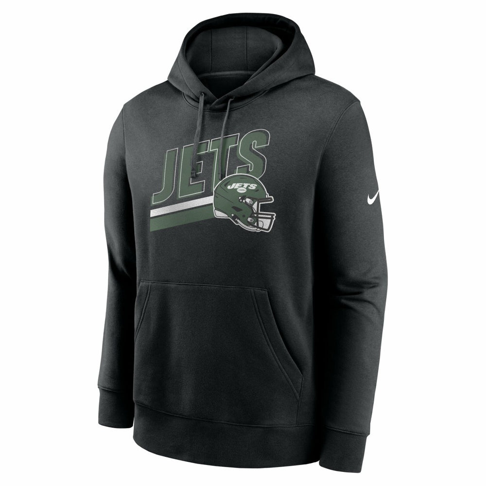 New York Jets Club Fleece Pullover Hoodie - Black for sale