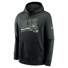 New York Jets Club Fleece Pullover Hoodie - Black for sale