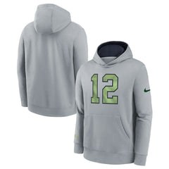 Seattle Seahawks Youth 2025 Rivalries Collection Club Hoodie - Wolf Gray sale