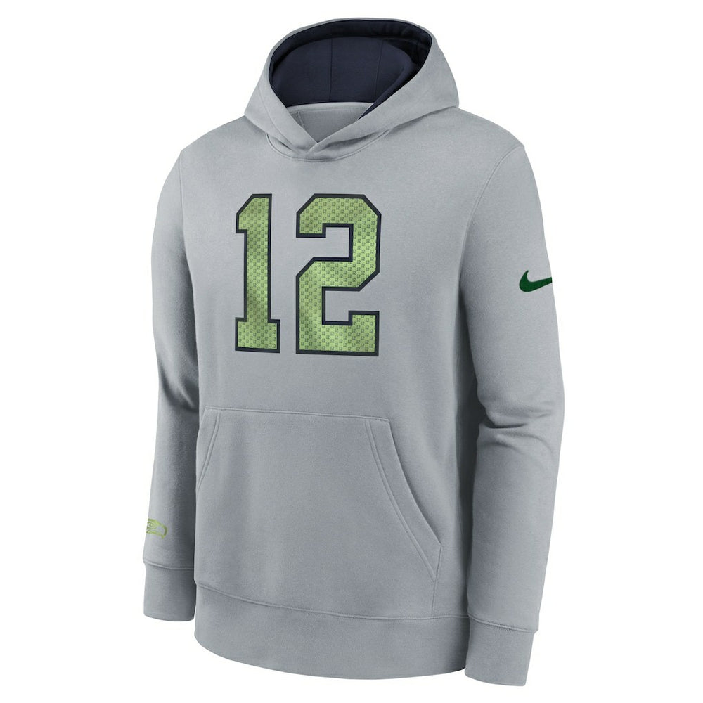 Seattle Seahawks Youth 2025 Rivalries Collection Club Hoodie - Wolf Gray sale