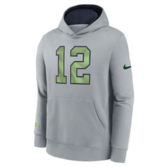 Seattle Seahawks Youth 2025 Rivalries Collection Club Hoodie - Wolf Gray sale