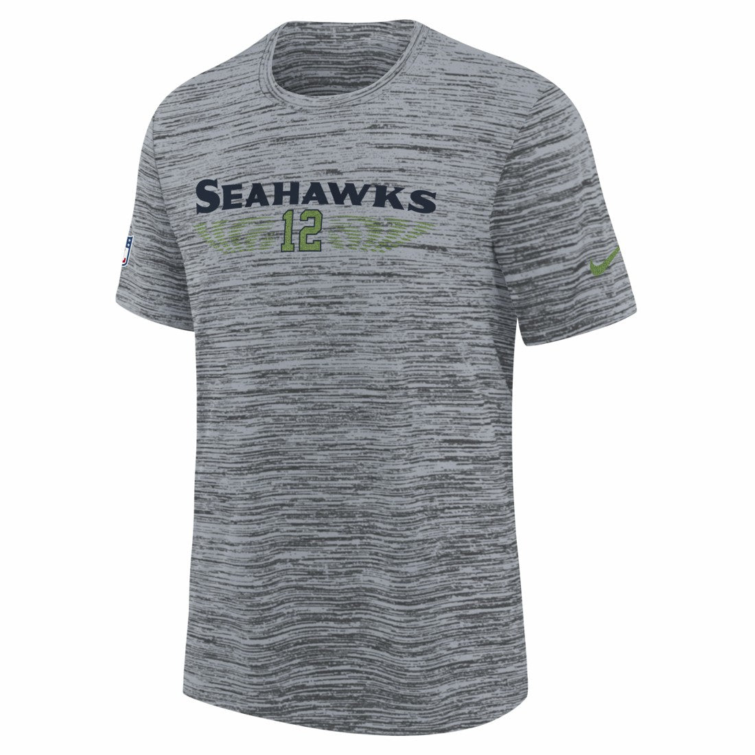 Seattle Seahawks Youth 2025 Rivalries Collection Sideline Velocity Dri-FIT T-Shirt - Wolf Gray for sale