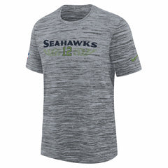 Seattle Seahawks Youth 2025 Rivalries Collection Sideline Velocity Dri-FIT T-Shirt - Wolf Gray for sale