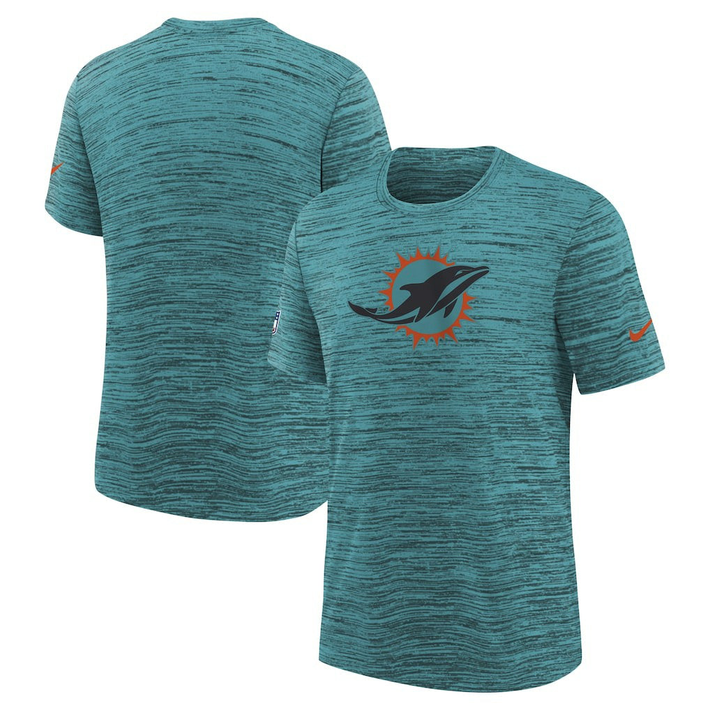 Miami Dolphins Youth 2025 Rivalries Collection Sideline Velocity Dri-FIT T-Shirt - Turbo Green sale