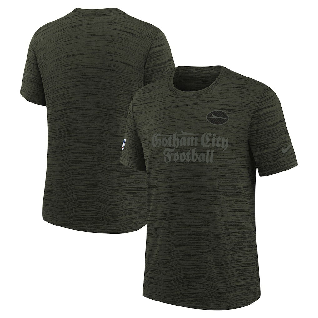 New York Jets Youth 2025 Rivalries Collection Sideline Velocity Dri-FIT T-Shirt - Gotham Green discount