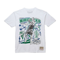 Dirk Nowitzki Dallas Mavericks Hardwood Classics Chalked Up T-Shirt sale - White shop