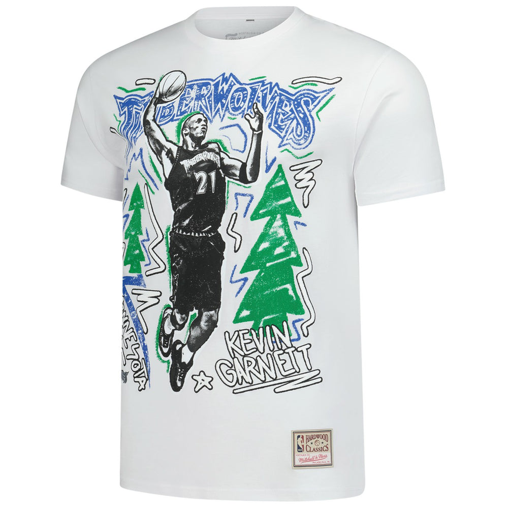 Kevin Garnett Minnesota Timberwolves Hardwood Classics Chalked Up T-Shirt - White online