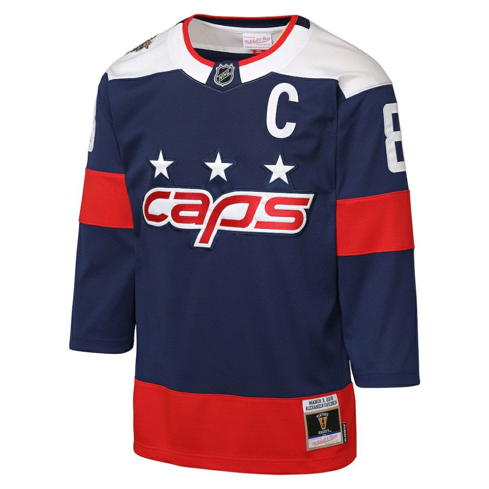 Alexander Ovechkin Washington Capitals Mitchell & Ness Youth 2018 NHL Stadium Series Power Play 2.0 Player Jersey - Navy Jerseys