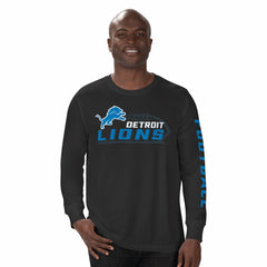 Detroit Lions Starter Half Time Long Sleeve T-Shirt - Black sale