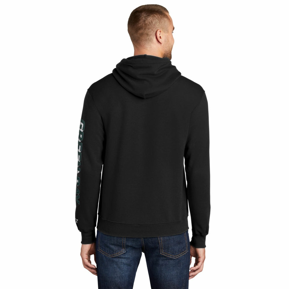Green Bay Packers Starter Wordmark Logo Pullover Hoodie - Black discount