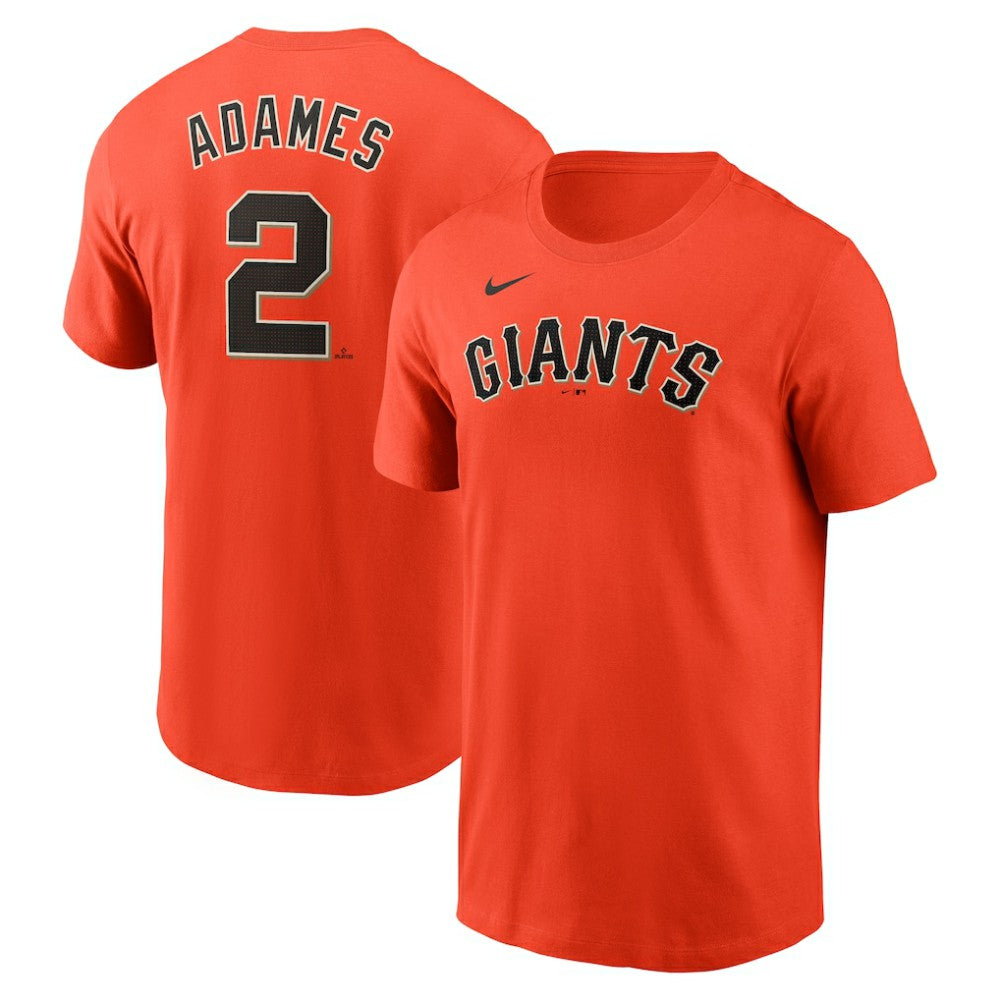 Willy Adames San Francisco Giants Fuse Name & Number T-Shirt Orange