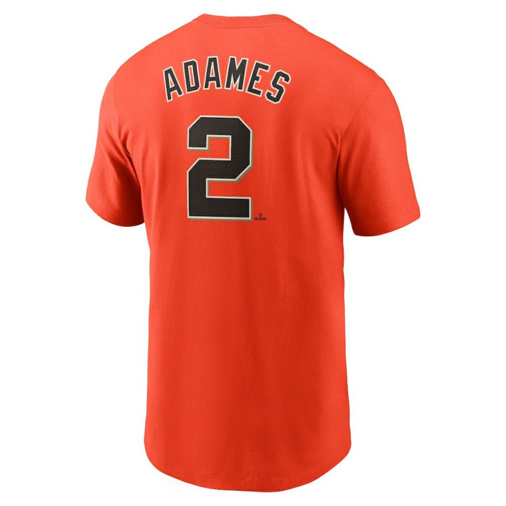 Willy Adames San Francisco Giants Fuse Name & Number T-Shirt Orange