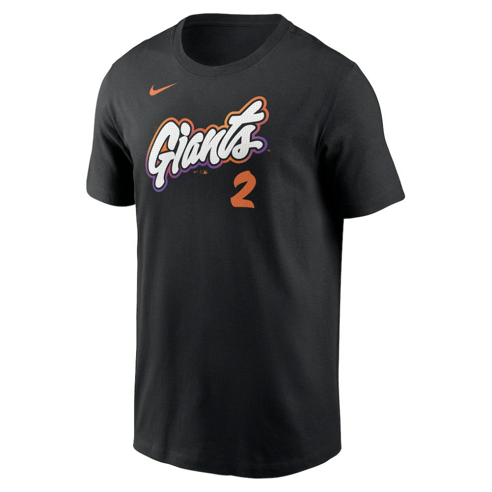 Willy Adames San Francisco Giants 2025 City Connect Fuse Name & Number T-Shirt Black