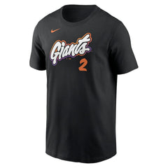 Willy Adames San Francisco Giants 2025 City Connect Fuse Name & Number T-Shirt Black
