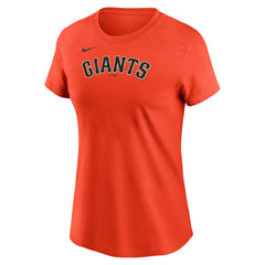 Willy Adames San Francisco Giants Women's Cooperstown Collection Fuse Name & Number T-Shirt Orange