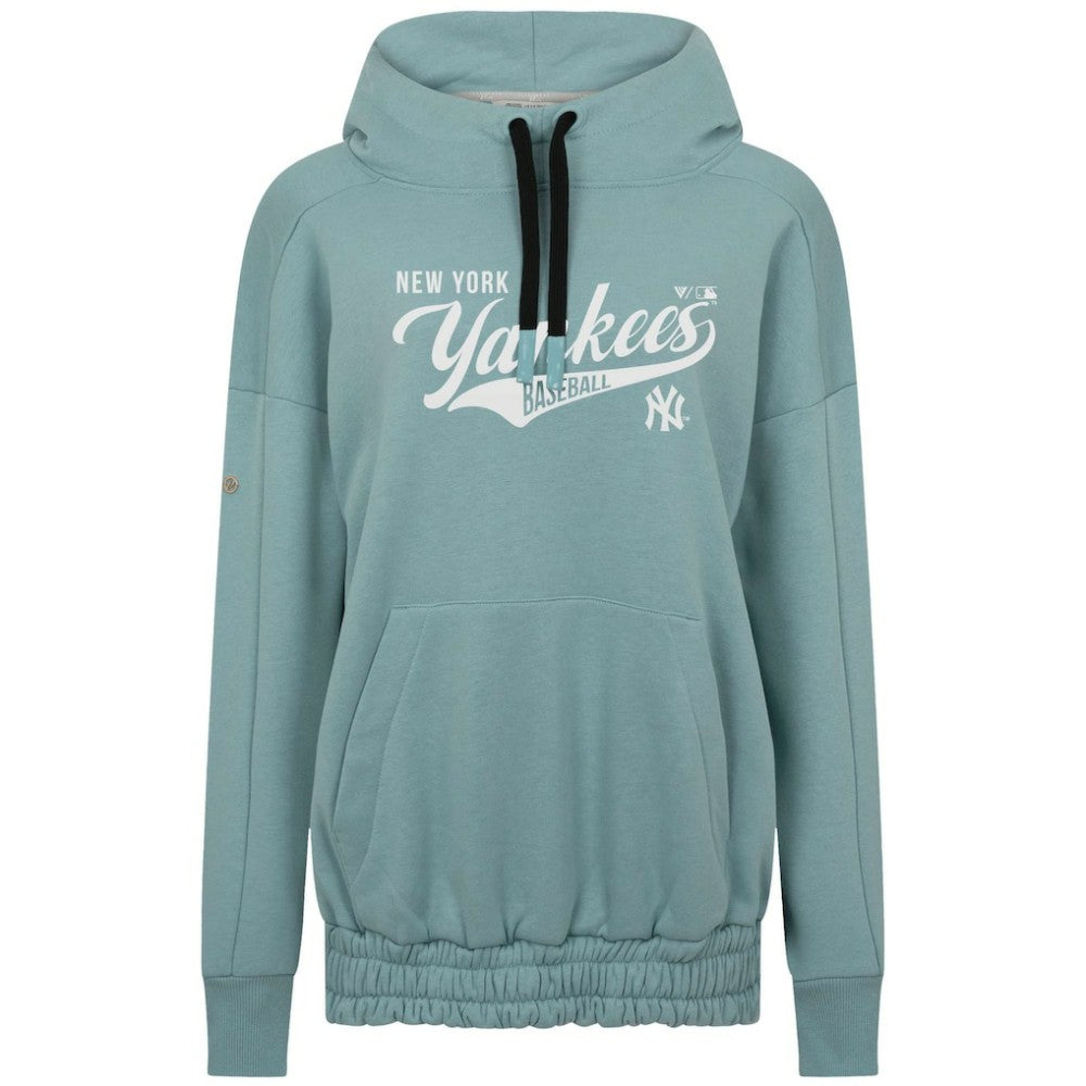 New York Yankees Levelwear Women's Waterfall Glide Pullover Hoodie Blue