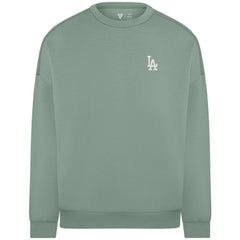 Los Angeles Dodgers Levelwear Women's Luxe Signature Tri-Blend Pullover Sweatshirt Sage Green