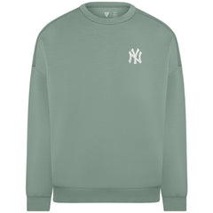 New York Yankees Levelwear Women's Luxe Signature Tri-Blend Pullover Sweatshirt Sage Green