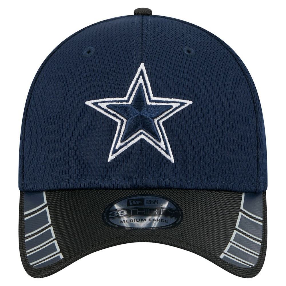 Dallas Cowboys New Era Visor Hit 39THIRTY Flex Hat - Navy/Black on sale