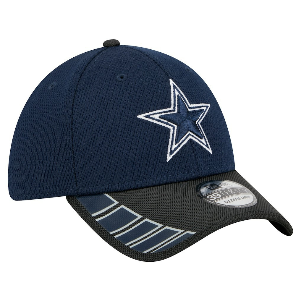 Dallas Cowboys New Era Visor Hit 39THIRTY Flex Hat - Navy/Black on sale