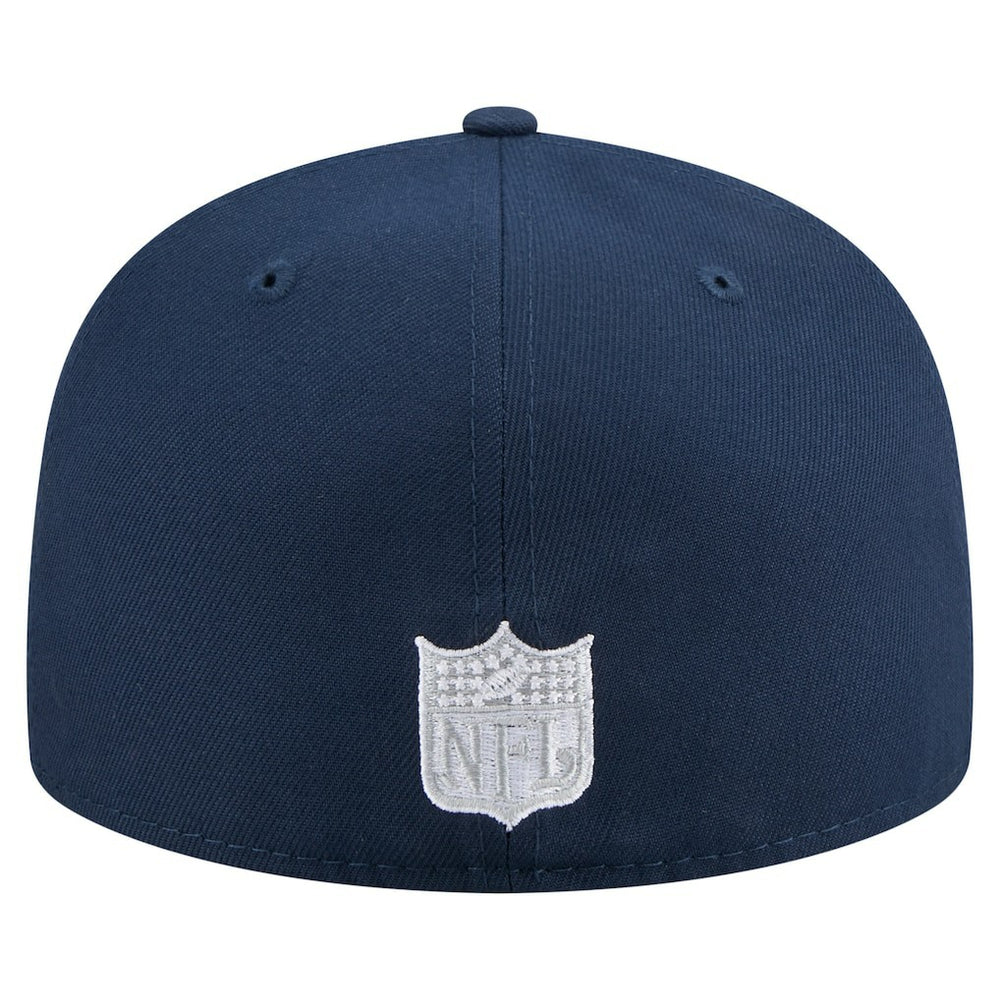 Dallas Cowboys New Era Throwback Oversized 59FIFTY Fitted Hat - Navy on sale
