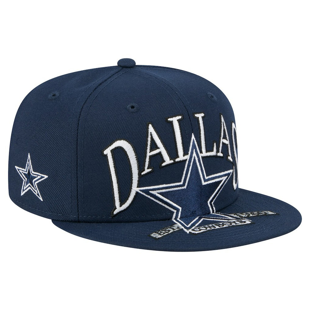 Dallas Cowboys New Era Oversized 59FIFTY Fitted Hat - Navy sale