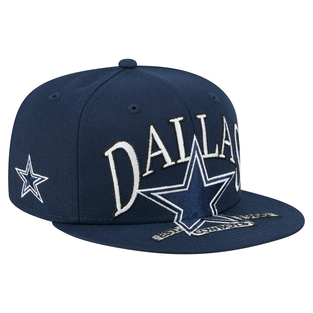 Dallas Cowboys New Era Oversized 59FIFTY Fitted Hat - Navy sale