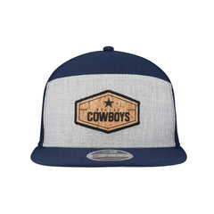 Dallas Cowboys New Era Cork Split Panel 9FIFTY Trucker Snapback Hat - Gray/Navy for sale