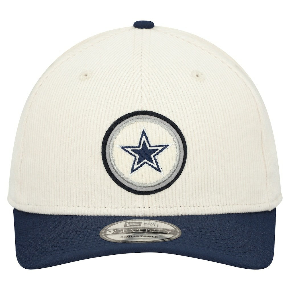 Dallas Cowboys New Era Loyal Corduroy 9SEVENTY Adjustable Hat - Cream outlet