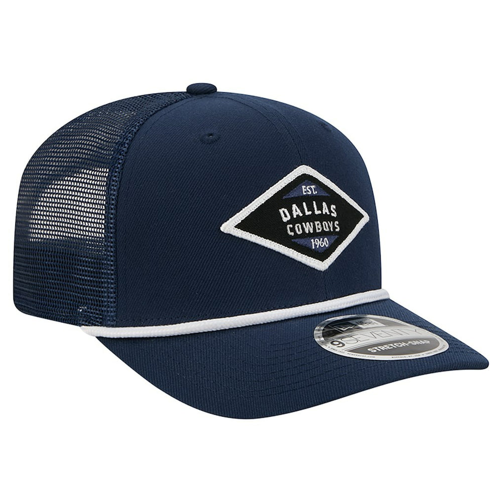 Dallas Cowboys New Era 9SEVENTY Team Rope Stretch-Snap Hat - Navy discount