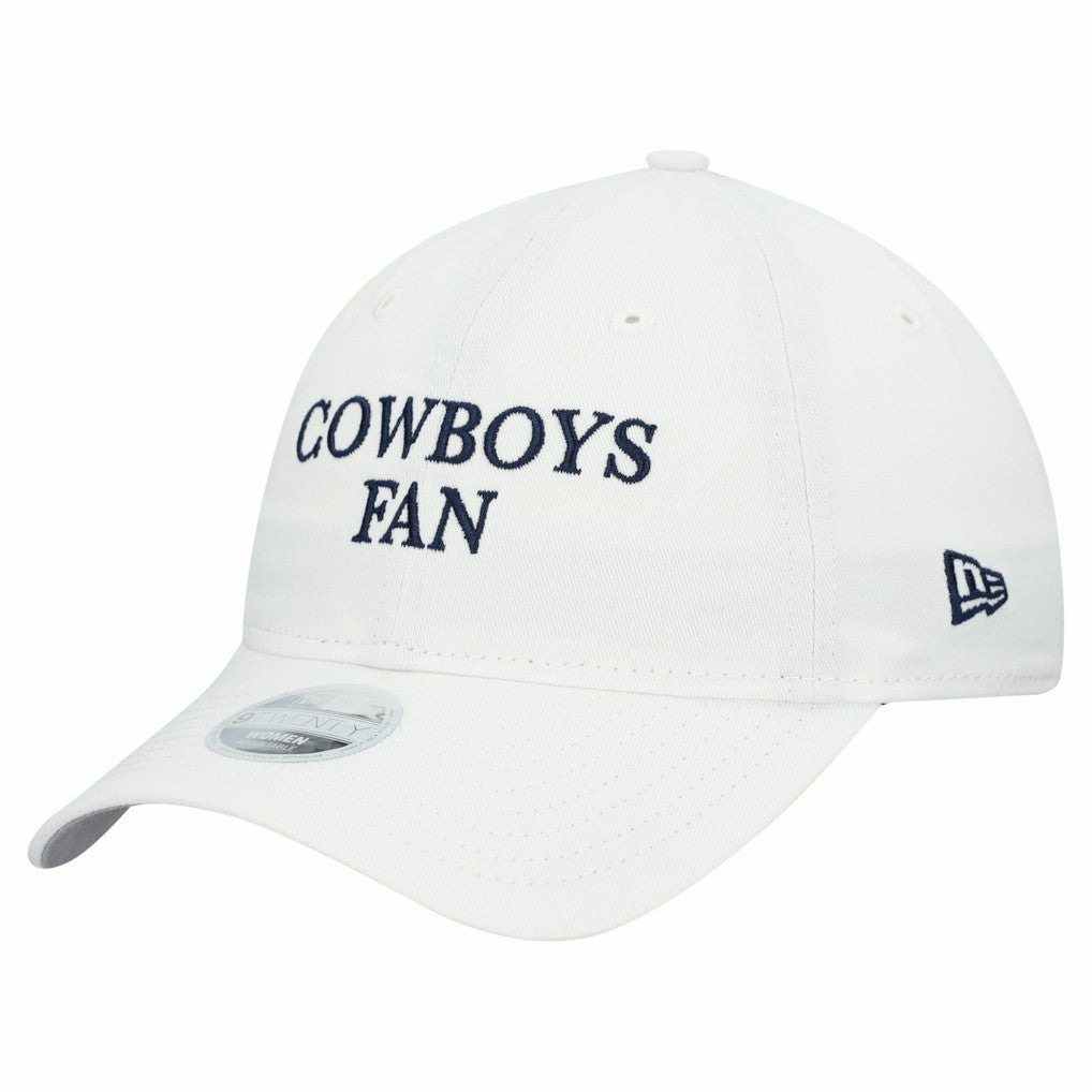 Dallas Cowboys New Era Women's Team Fan 9TWENTY Adjustable Hat - White discount