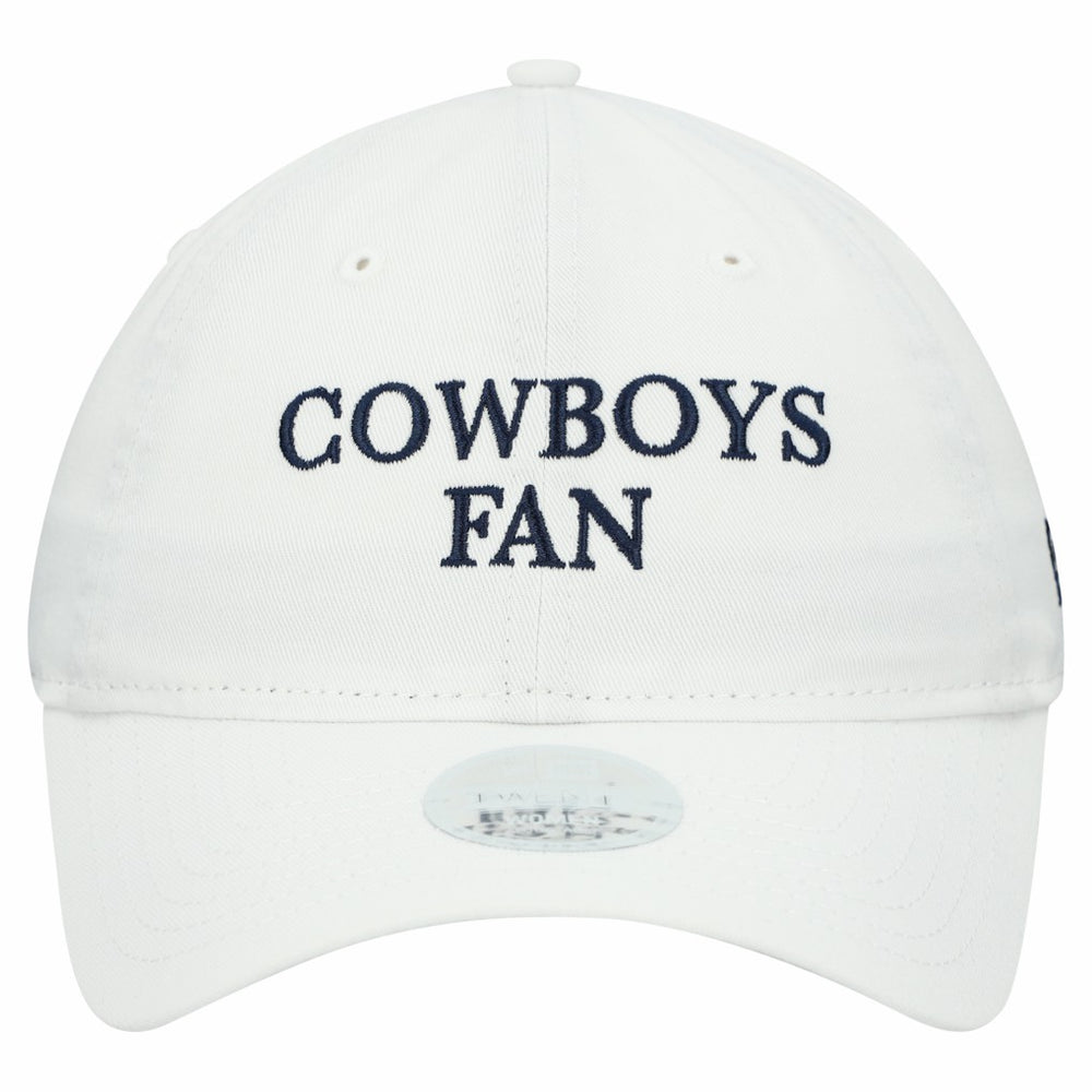 Dallas Cowboys New Era Women's Team Fan 9TWENTY Adjustable Hat - White discount