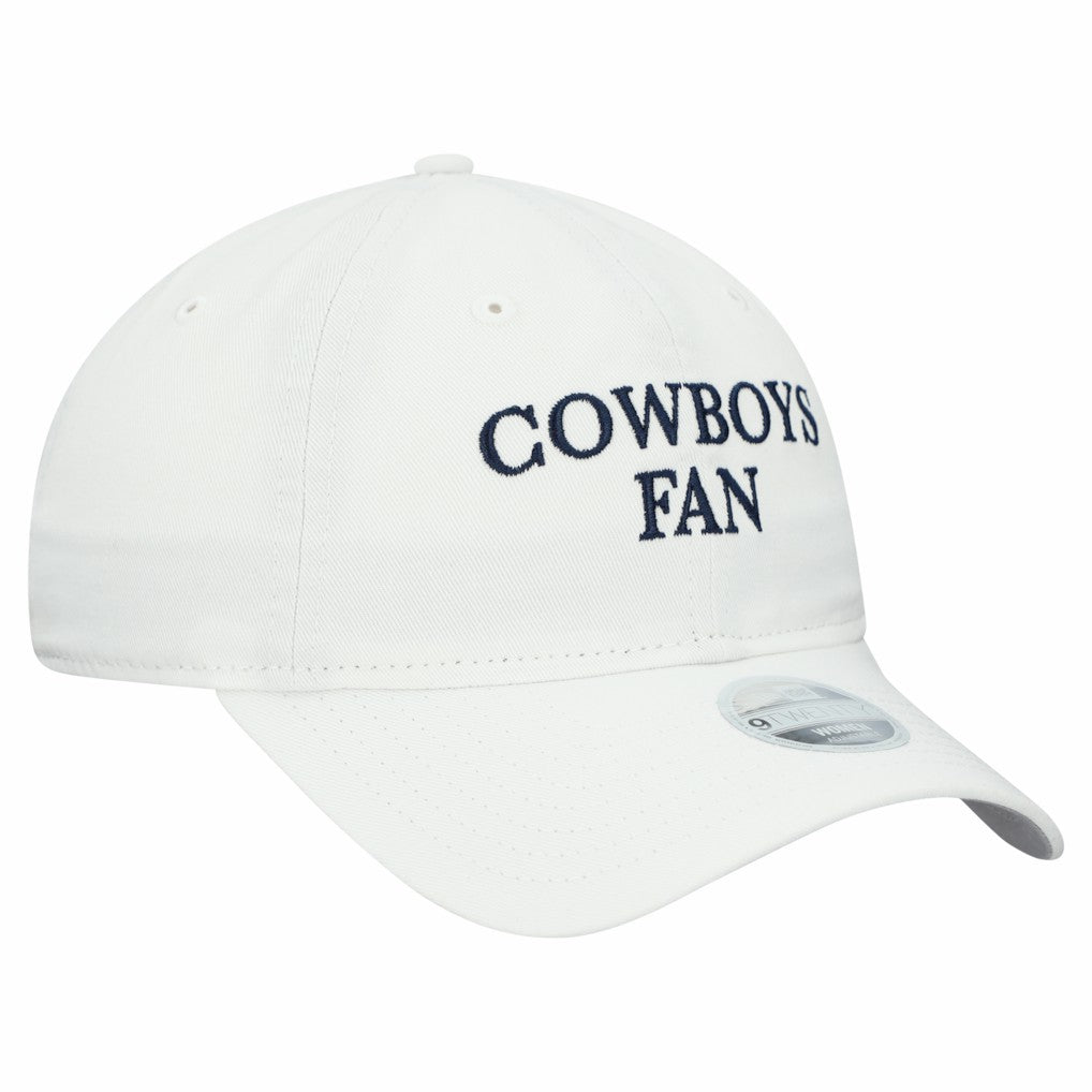 Dallas Cowboys New Era Women's Team Fan 9TWENTY Adjustable Hat - White discount