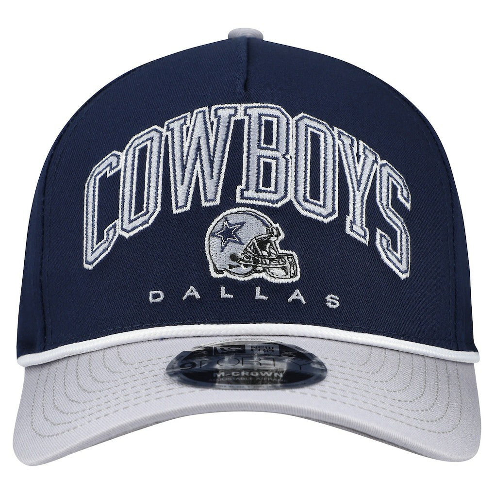 Dallas Cowboys New Era Arch 9FORTY A-Frame M-Crown Adjustable Hat - Navy online