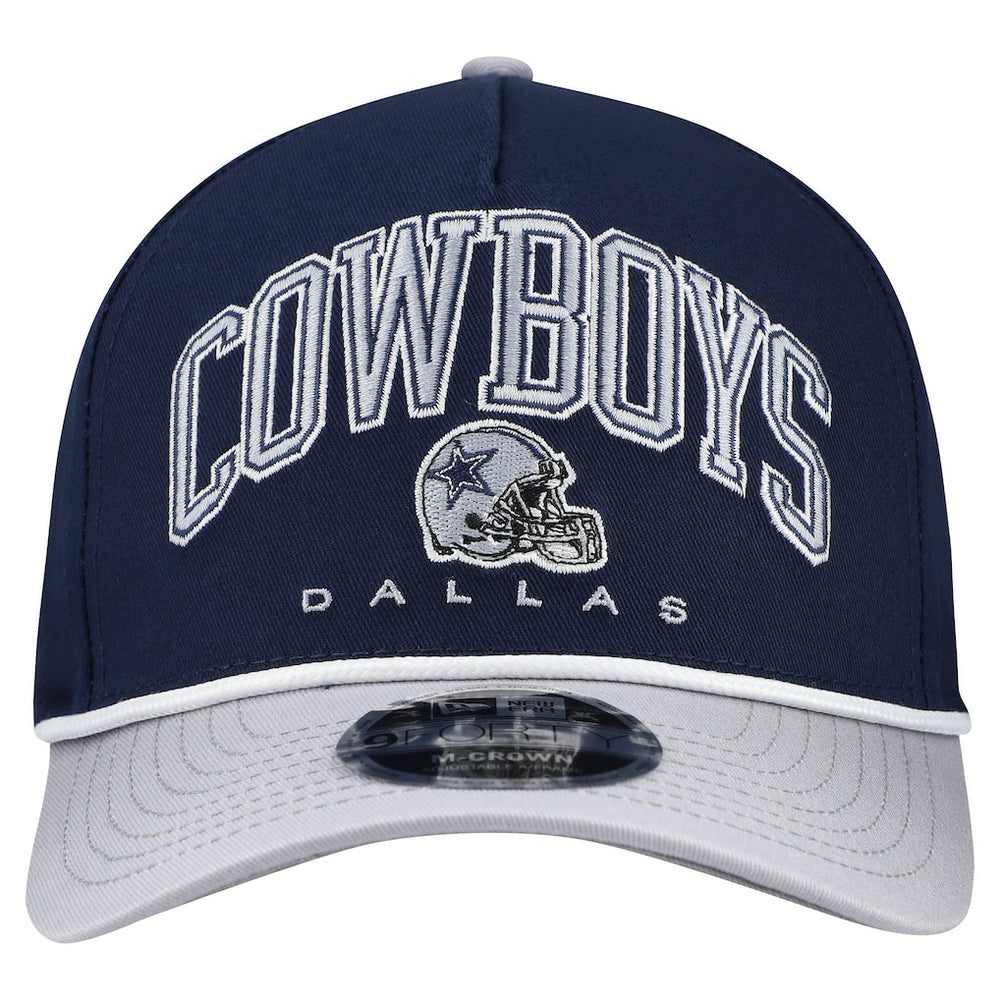 Dallas Cowboys New Era Arch 9FORTY A-Frame M-Crown Adjustable Hat - Navy online
