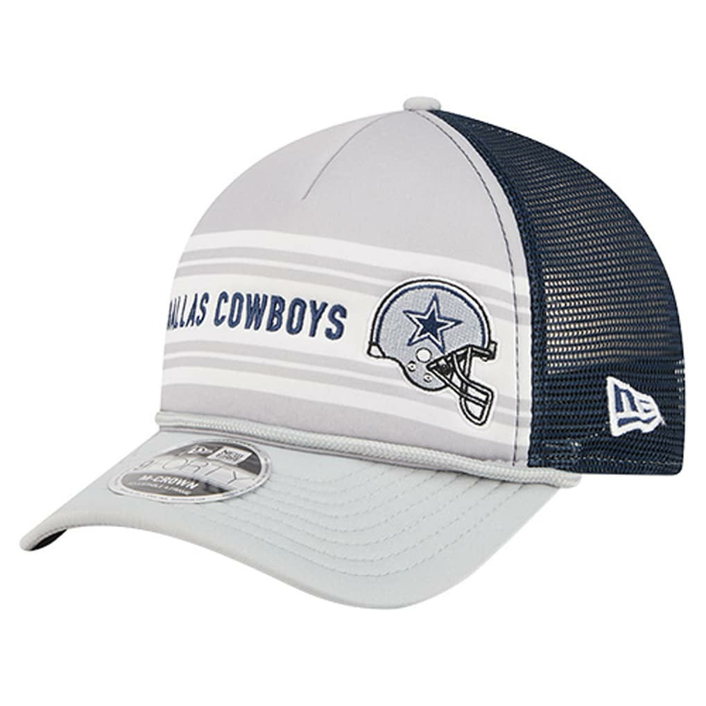 Dallas Cowboys New Era Linear A-Frame 9FORTY Adjustable Hat - Silver/Navy online