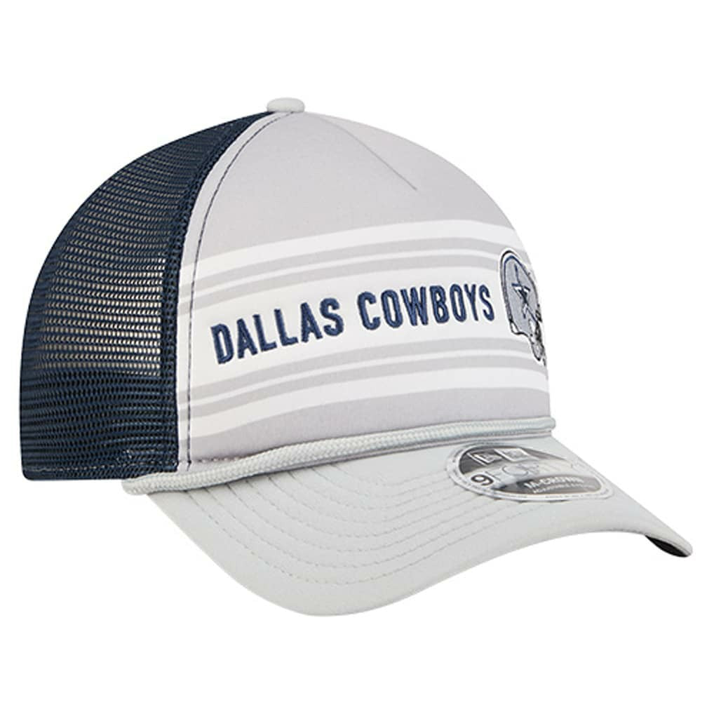 Dallas Cowboys New Era Linear A-Frame 9FORTY Adjustable Hat - Silver/Navy online