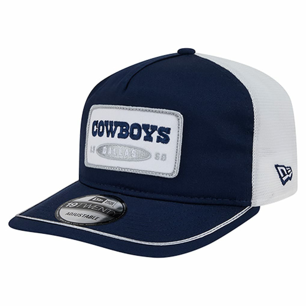 Dallas Cowboys New Era Patch 19TWENTY Adjustable Hat - Navy/White for sale