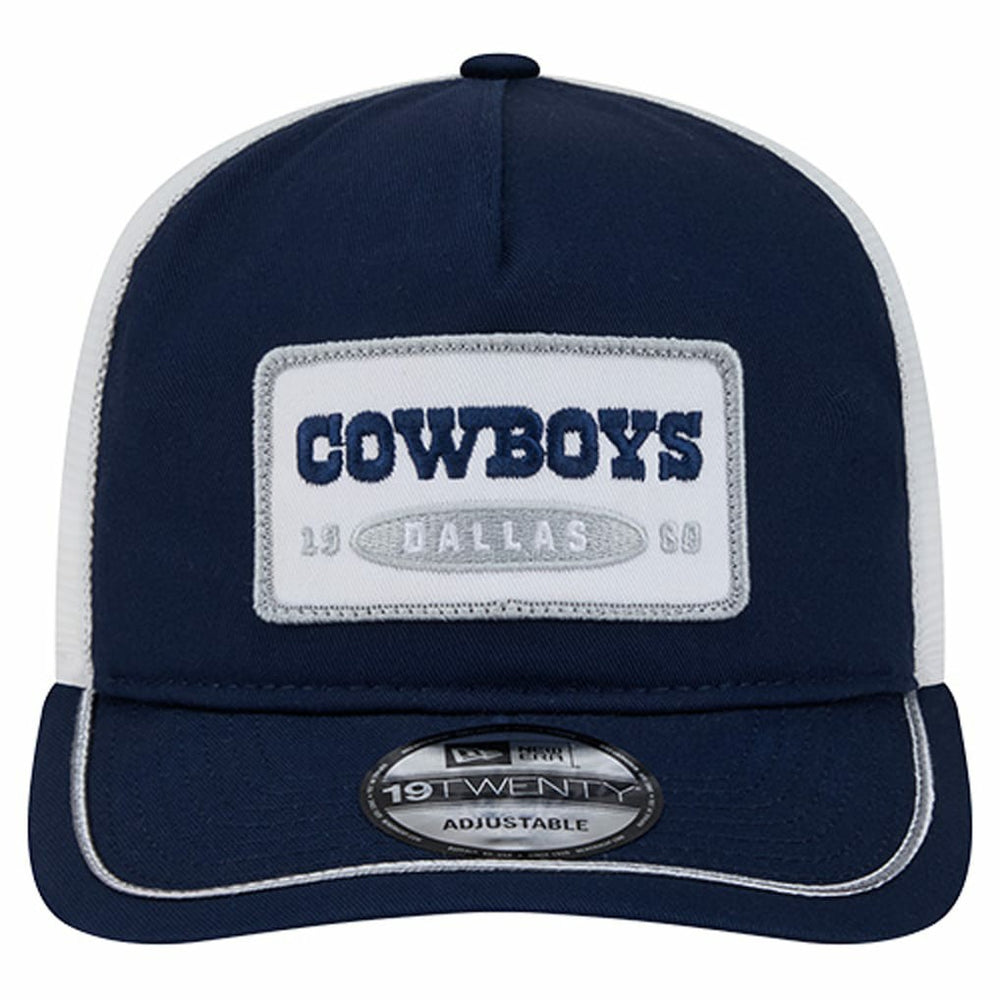 Dallas Cowboys New Era Patch 19TWENTY Adjustable Hat - Navy/White for sale