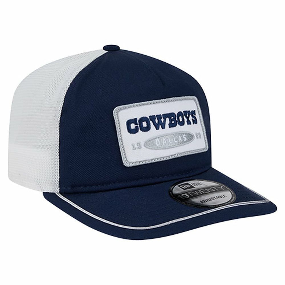 Dallas Cowboys New Era Patch 19TWENTY Adjustable Hat - Navy/White for sale