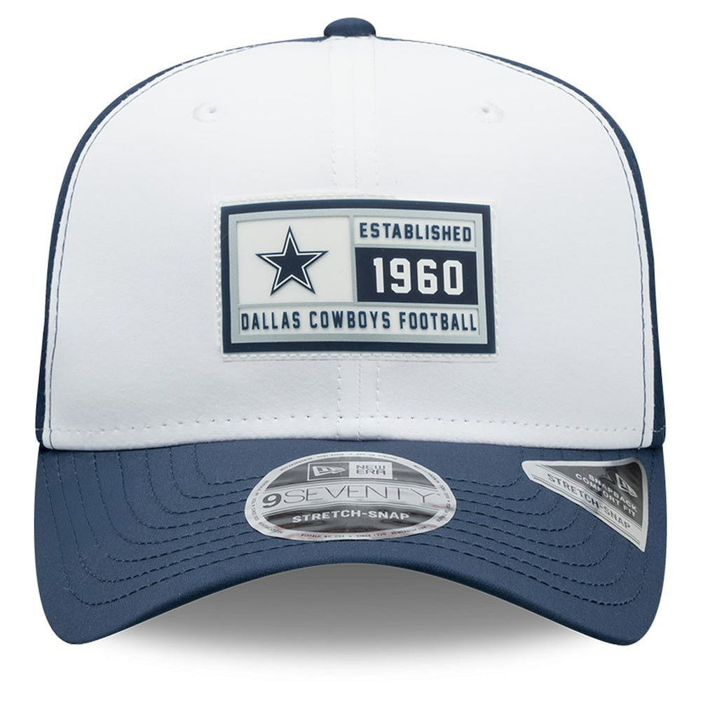 Dallas Cowboys New Era Established Patch 9SEVENTY Adjustable Hat - White/Navy discount