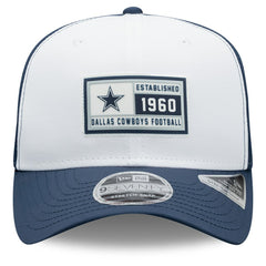 Dallas Cowboys New Era Established Patch 9SEVENTY Adjustable Hat - White/Navy discount