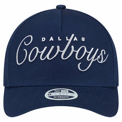 Dallas Cowboys New Era Women's Metallic A-Frame 9FORTY Adjustable Hat - Navy on sale
