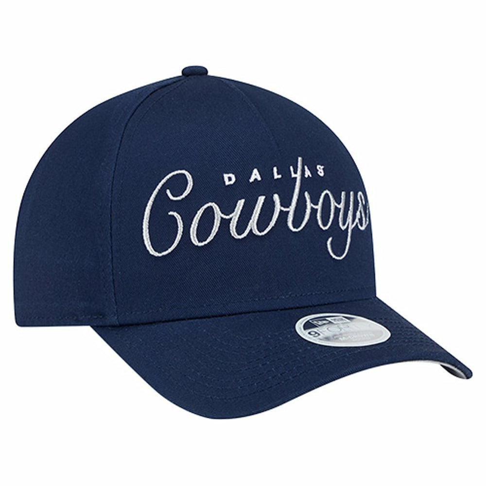 Dallas Cowboys New Era Women's Metallic A-Frame 9FORTY Adjustable Hat - Navy on sale