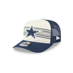 Dallas Cowboys New Era Banner A-Frame 9FIFTY Snapback Hat - Cream/Navy online