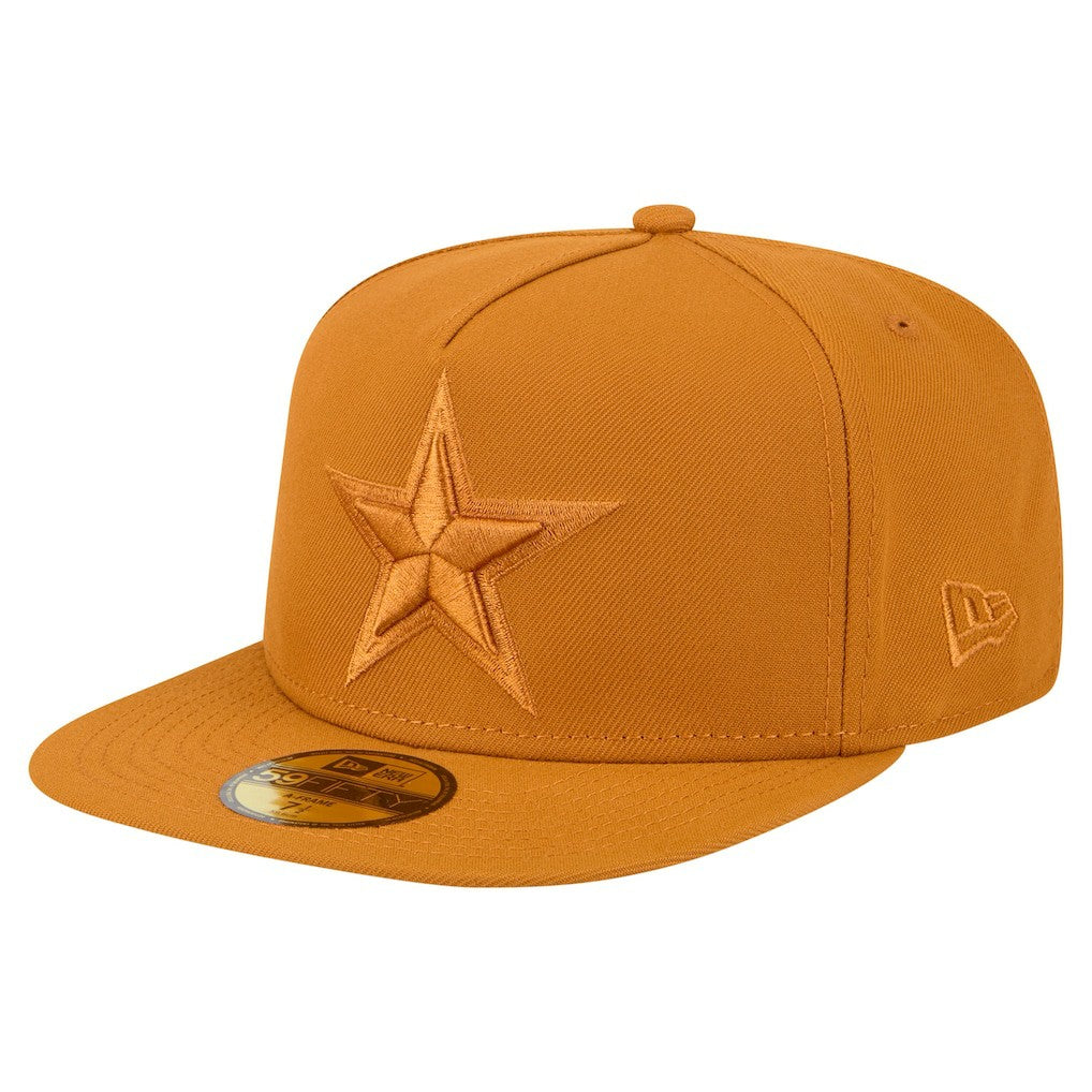 Dallas Cowboys New Era Color Pack A-Frame 59FIFTY Fitted Hat - Brown sale